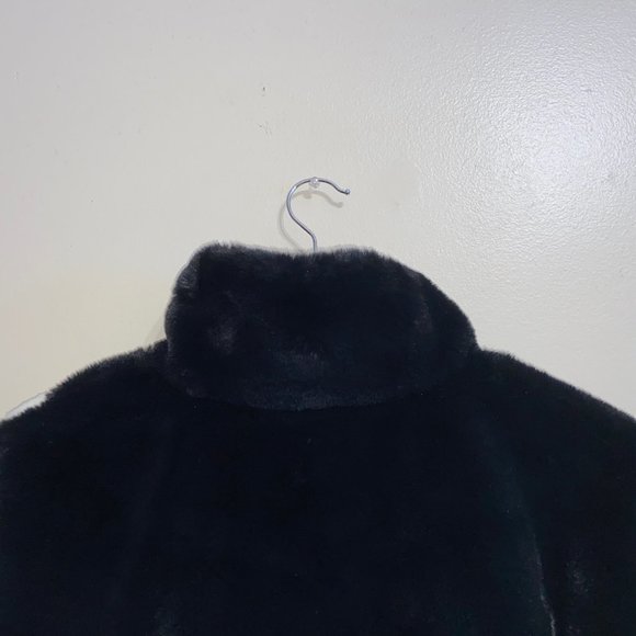 Nike Sportswear Womens Black Fossil Faux Fur Full Zip Jacket Size DO3791-010 - Picture 5 of 15